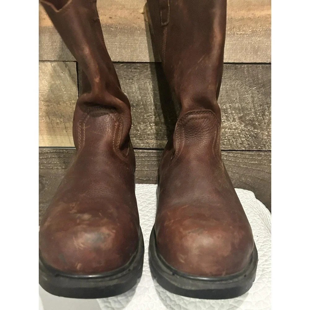 IRON‎ AGE IA0194 Wellington Boot Sz 13 W Brown Composite Toe Yarder